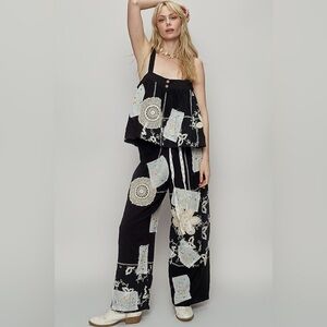 POL Patchwork Pant Top Set
